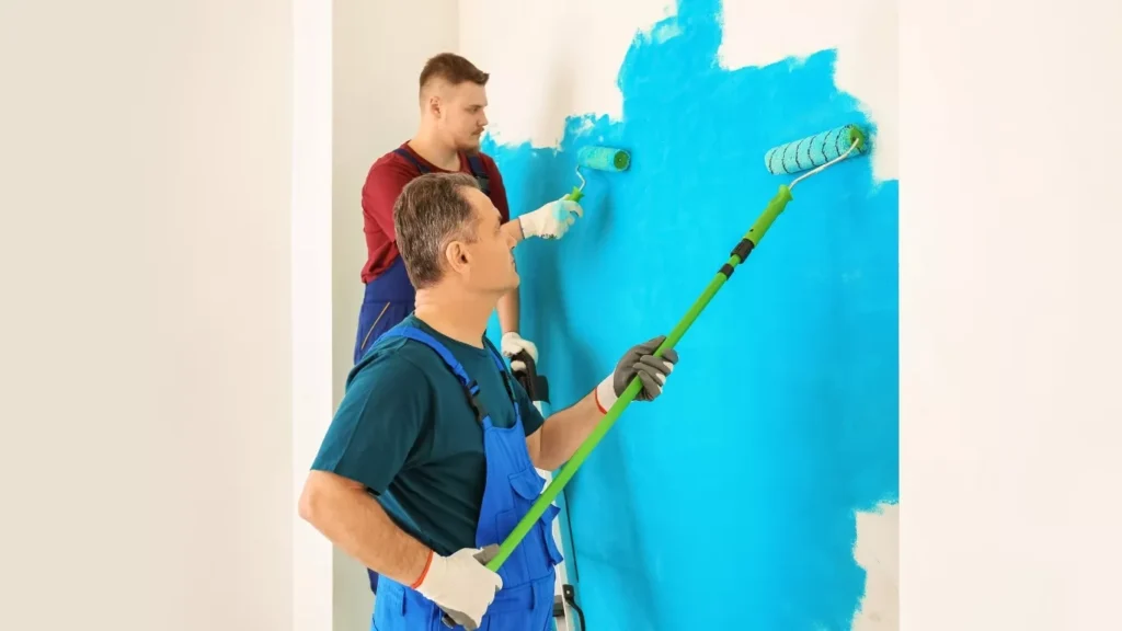 Home painting services painting interior walls in Northern Riyadh